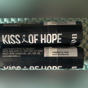 Avon Kiss of Hope Raspberry Rose Lipstick-2 New